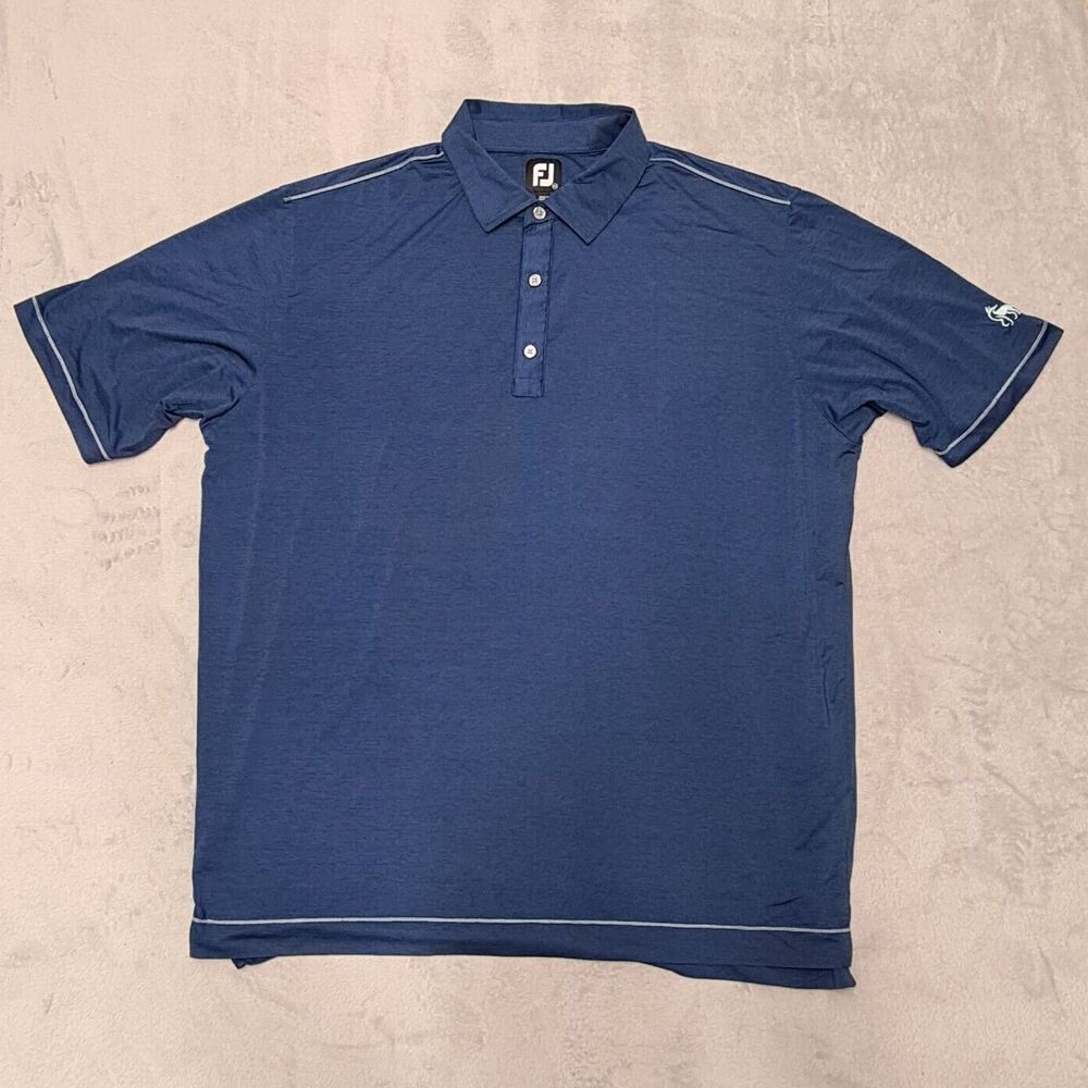 Footjoy Golf Polo Shirt Men's 2XL Stripe Casual Preppy Activewear Athleisure